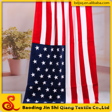 Custom Printed Cotton Flag Beach Towel Flag, American Flag Beach Towel